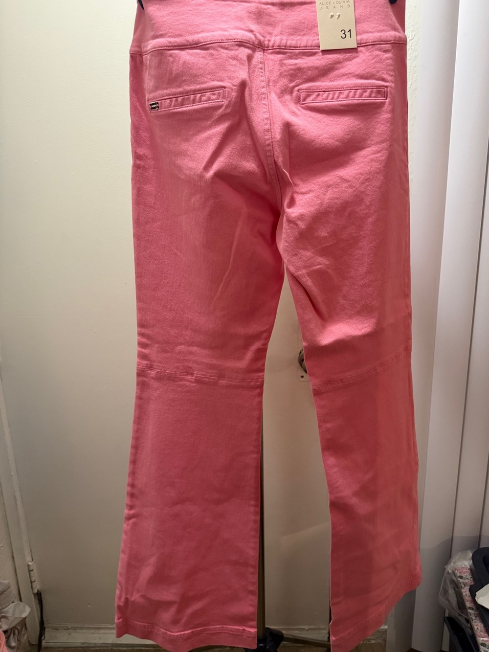 Alice + Olivia Primrose Pink Straight-Leg Pants - Picture 5 of 12